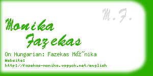 monika fazekas business card